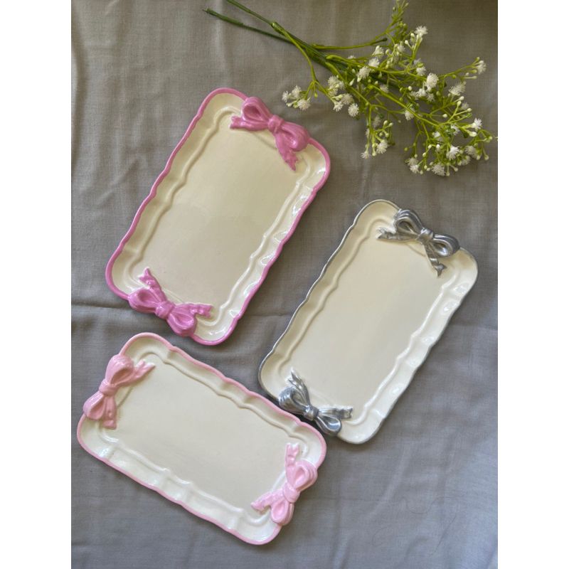 Molde Bandeja Rectangular con Lazos