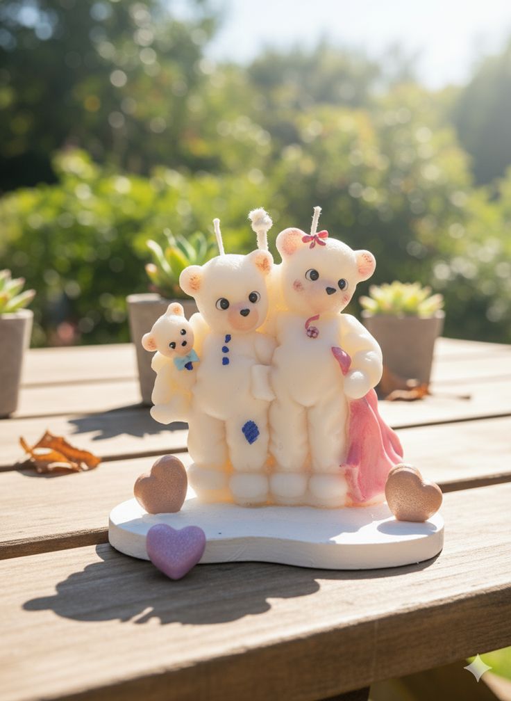 Molde Familia de Ositos