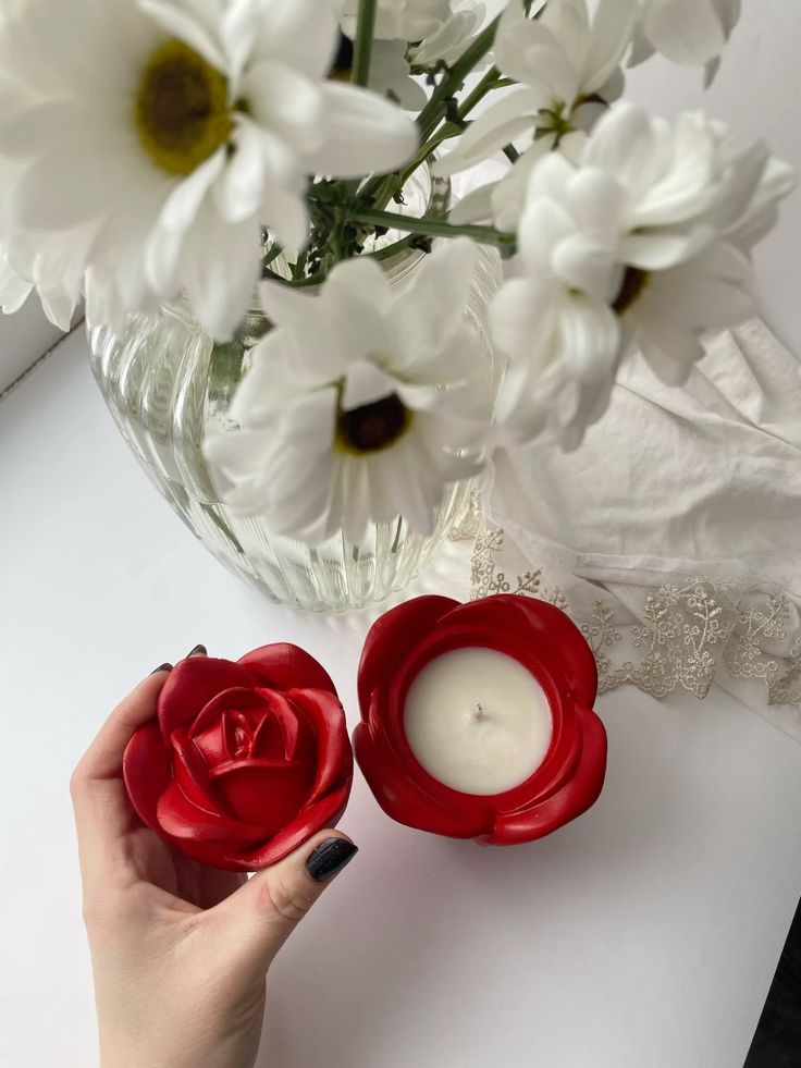 Molde Flor Rosa con Tapa