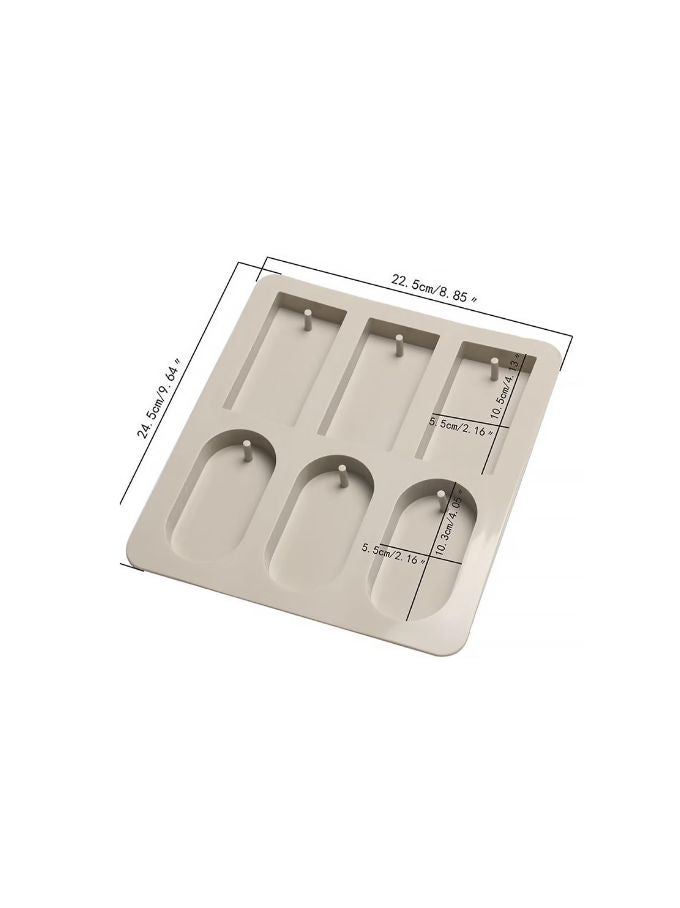 MOLDE TABLETA DE CERA X6