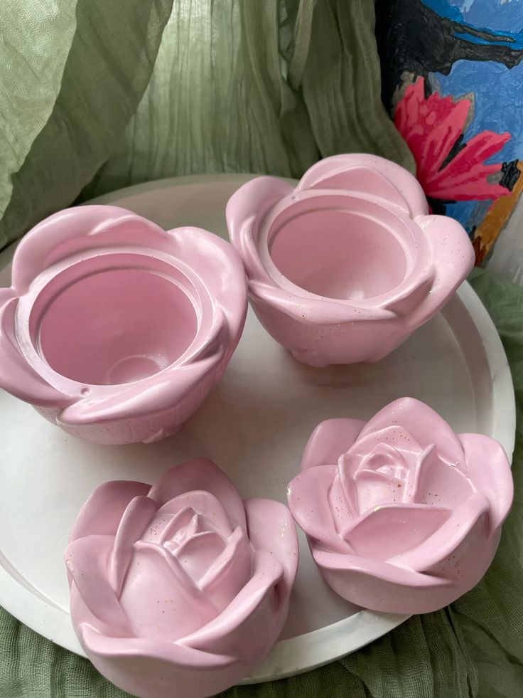 Molde Flor Rosa con Tapa