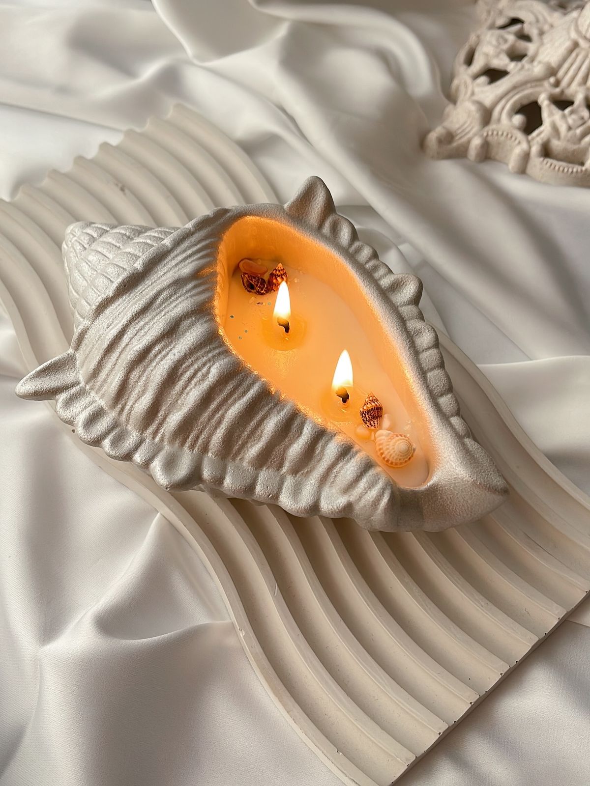 Moldes con forma de concha marina para manualidades