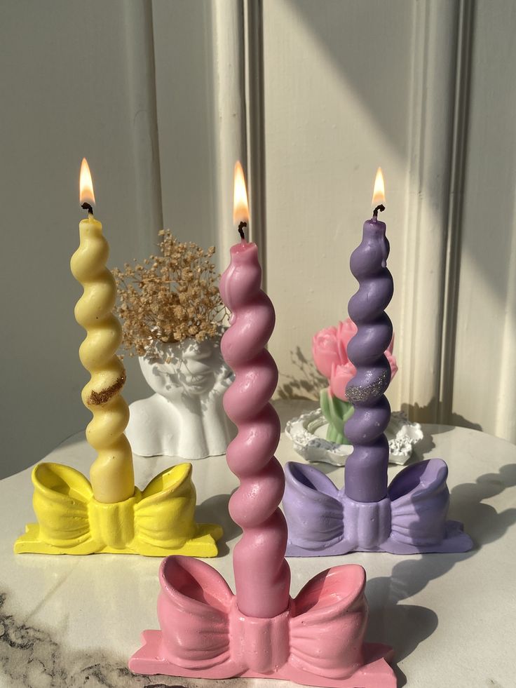 🎀 Molde Porta Vela Moño