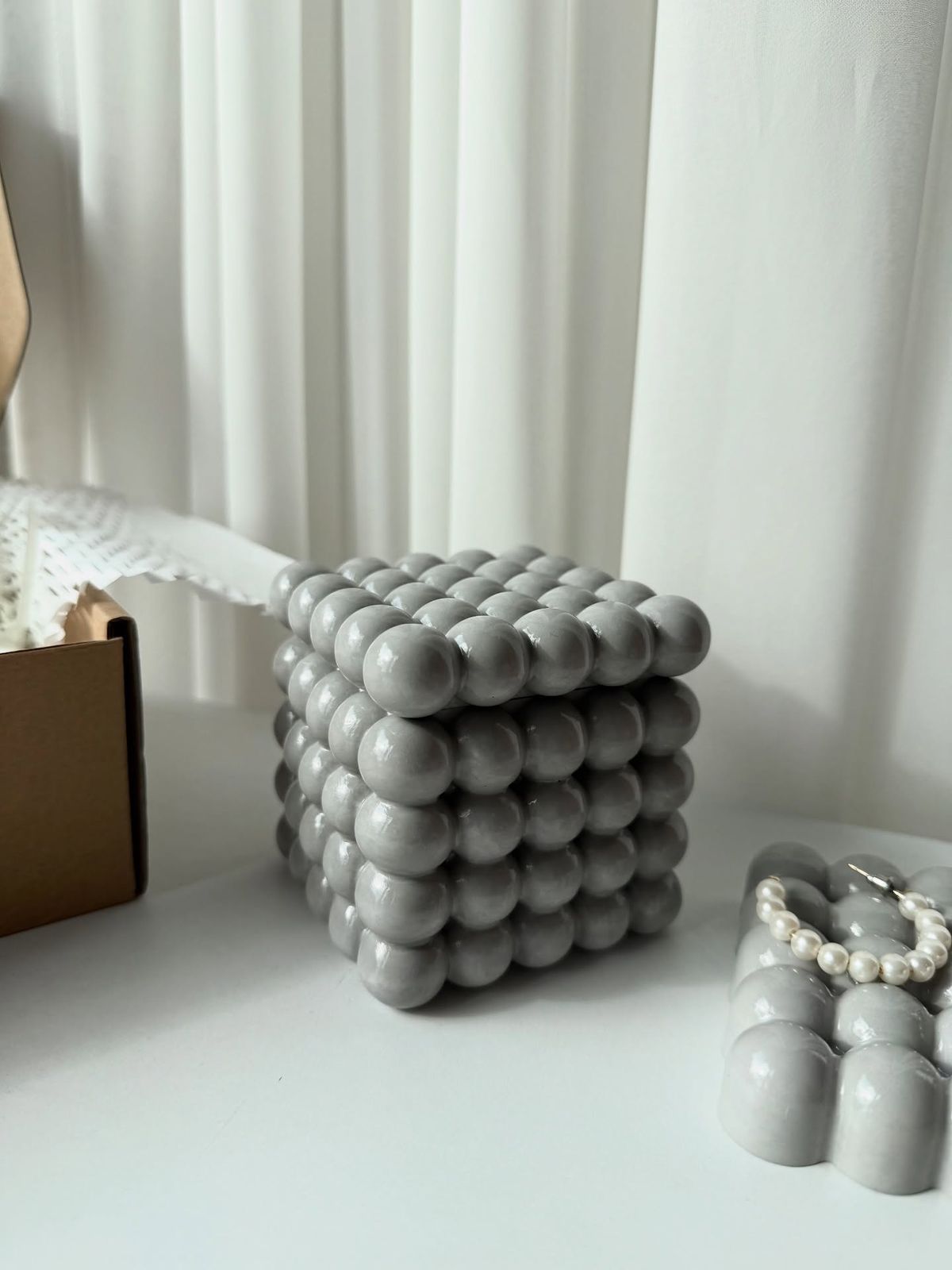 🤍 Molde Caja Bubble con Tapa