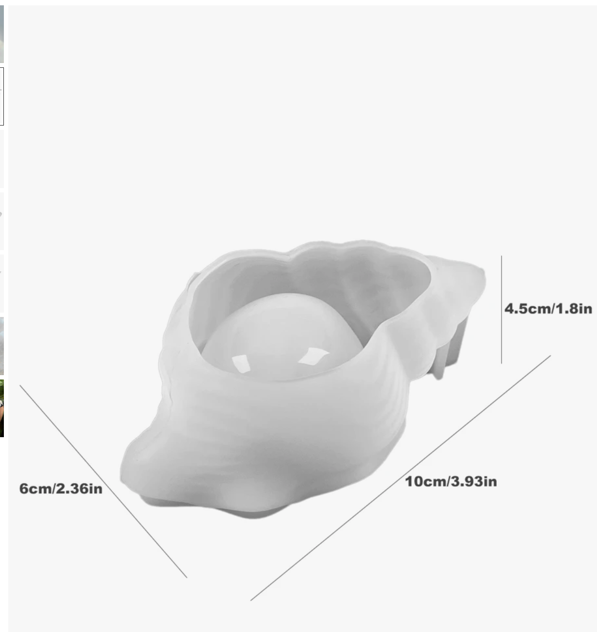 Molde caracola marina mini