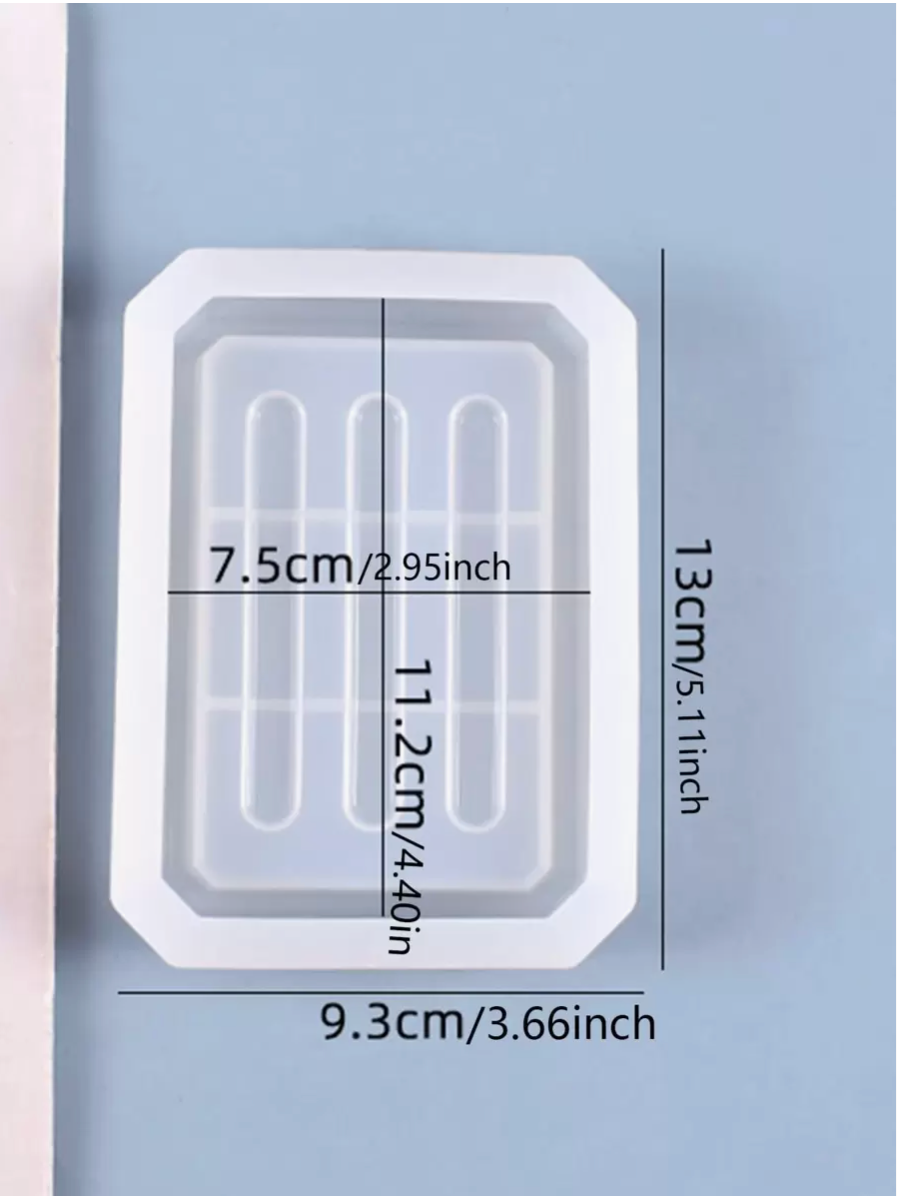 🌼 Molde de Jabonera Rectangular