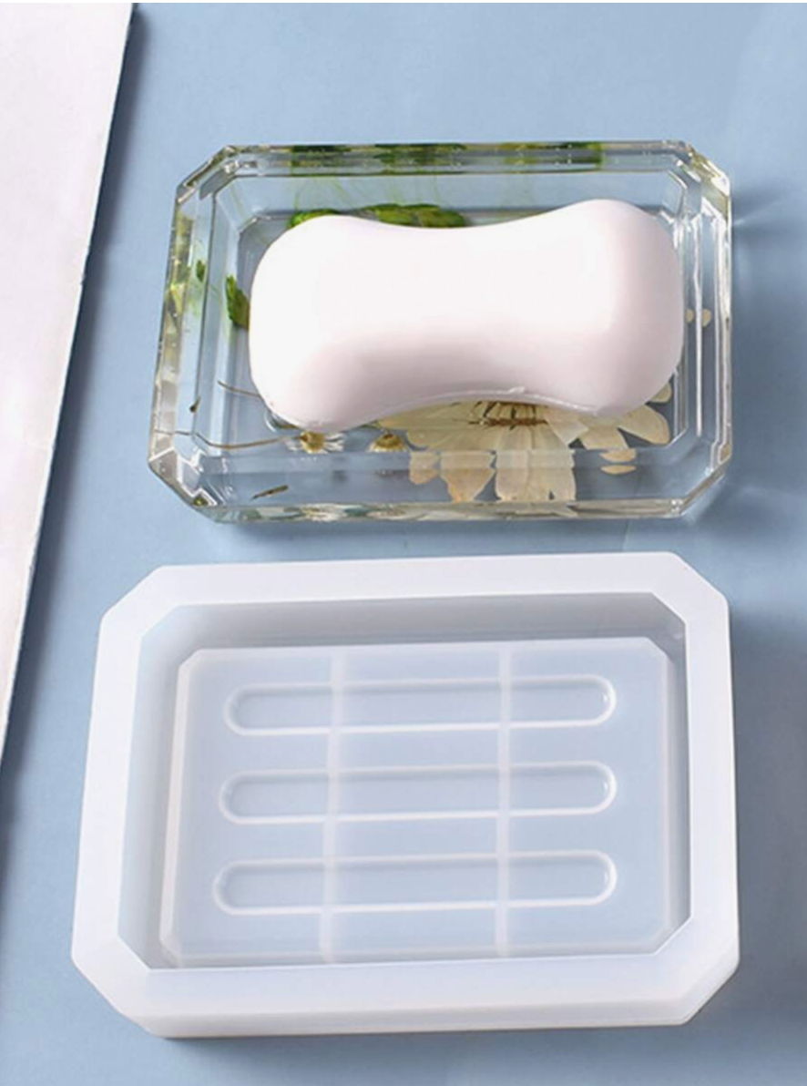 🌼 Molde de Jabonera Rectangular