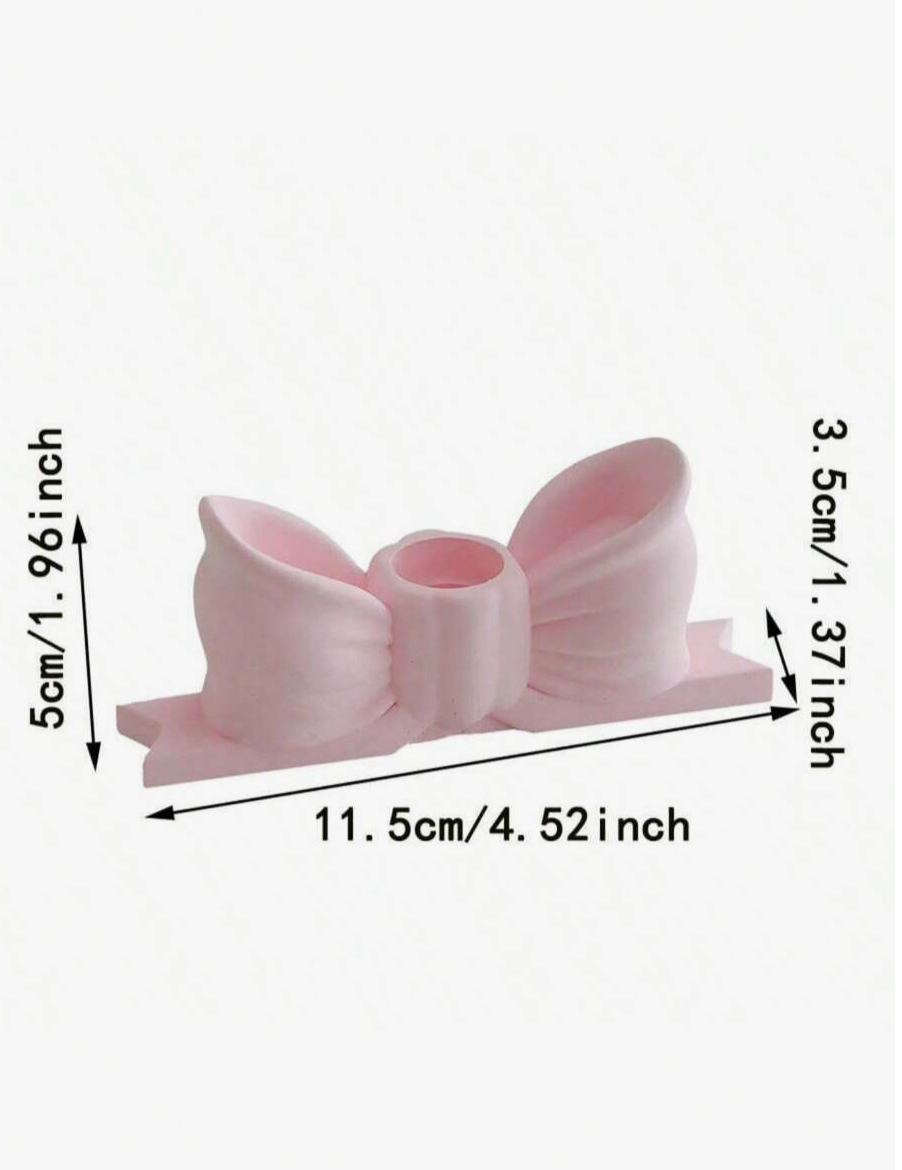 🎀 Molde Porta Vela Moño