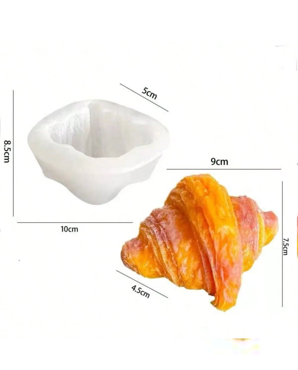 Molde Croissant Realista
