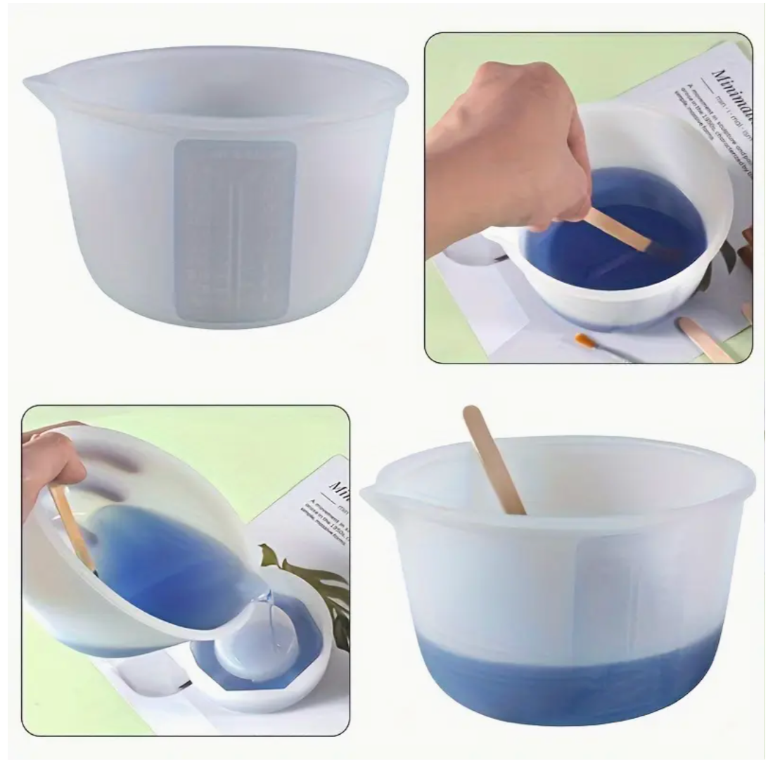 Taza de Silicona Flexible para Vertido