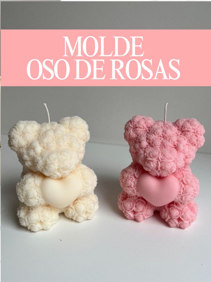 MOLDE OSO DE ROSAS