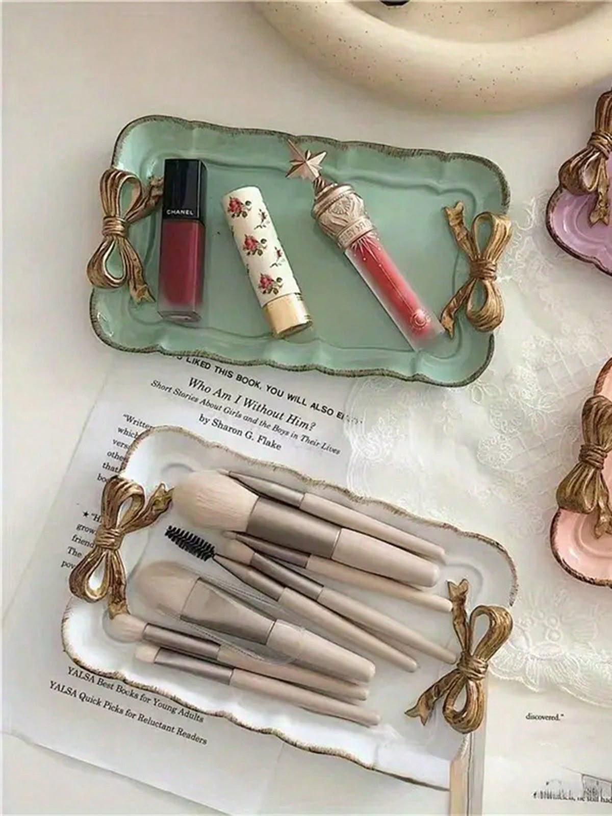 Molde Bandeja Rectangular con Lazos