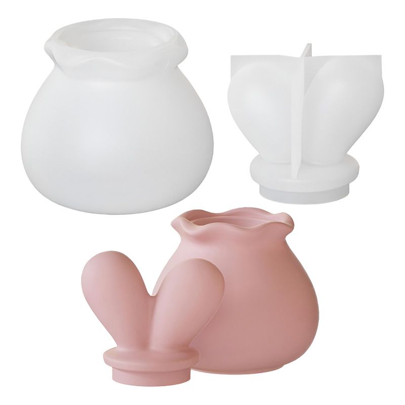🐰 Molde Vasija Orejitas de Conejo