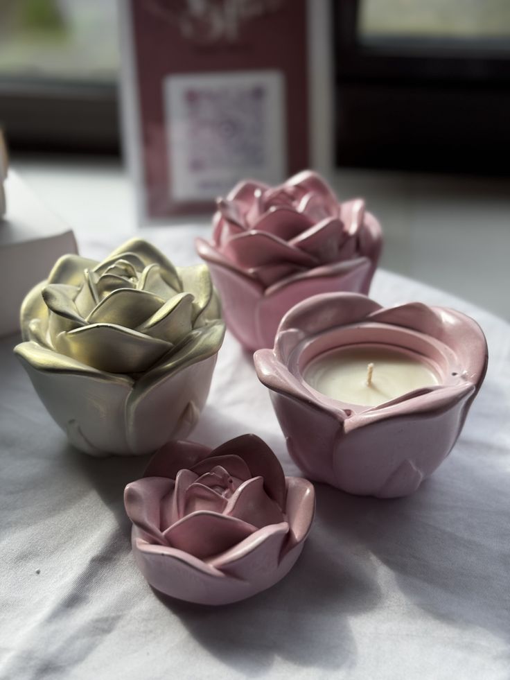 Molde Flor Rosa con Tapa