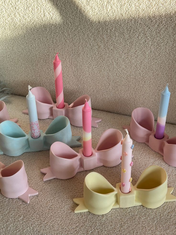 🎀 Molde Porta Vela Moño