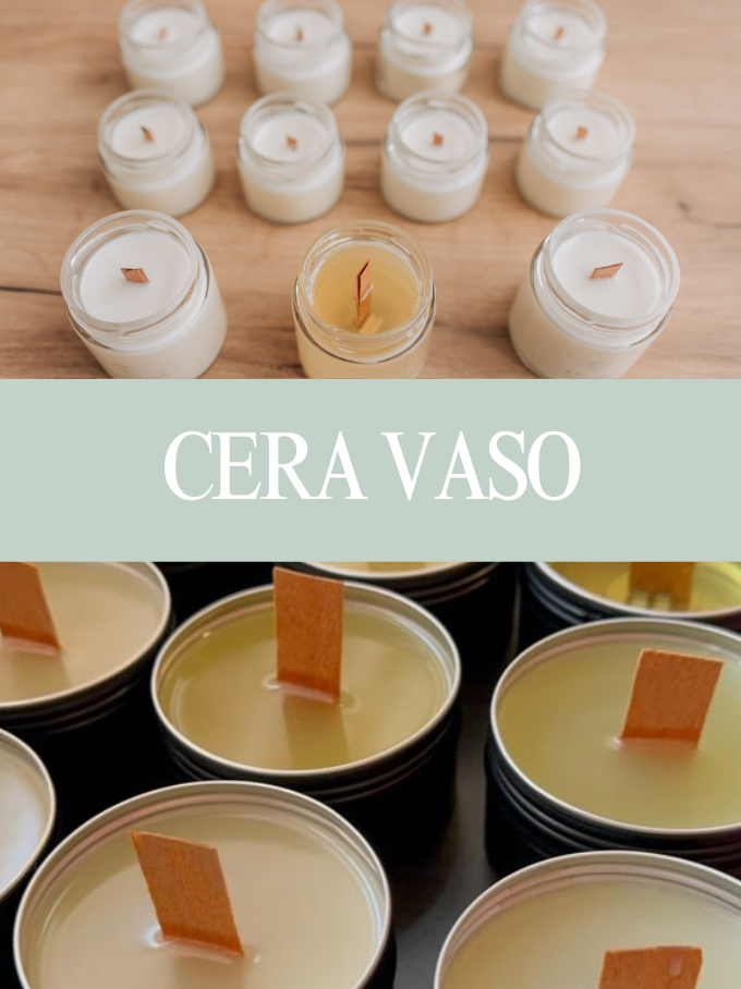 CERA VASO PARA VELAS EN CONTENEDOR